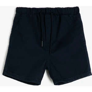 Beli Bağlamalı Basic Pamuklu Şort