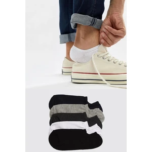 Trick or Treat 5'li Paket Farklı Renklerde %80 Pamuklu Patik Sneakers Erkek Çorap