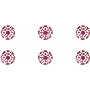 Morocco Fuşya Ergonomik Çay Tabağı 12 cm 6'lı