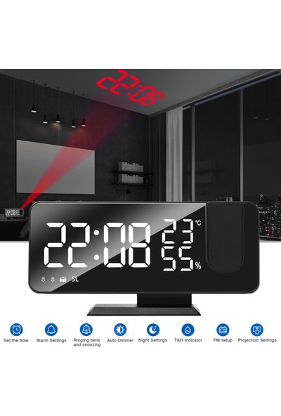 Lixada Dijital Büyük LED Ekran Çalar Saat (Yurt Dışından)