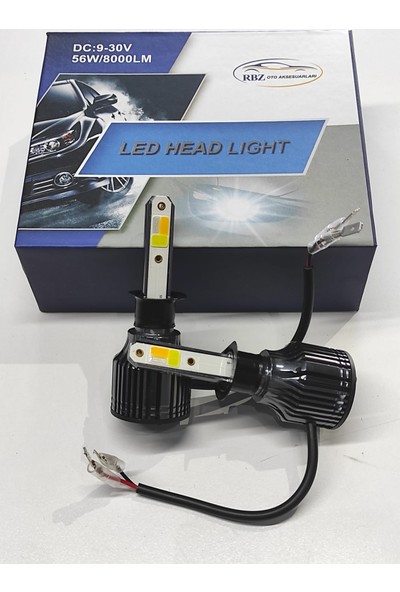 Carup H1 3 Renk Şimşek Etkili LED Xenon Mavi-Sarı Beyaz