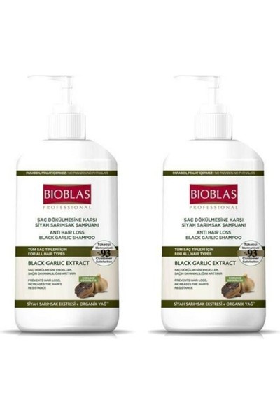 Bioblas Professional Şampuan 1000 ml Siyah Sarımsak x 2 Adet