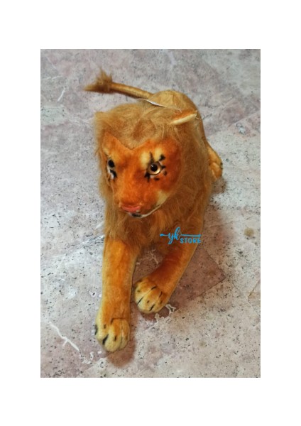 Yk Store Sesli Peluş Vahşi Aslan Büyük Boy 50 cm