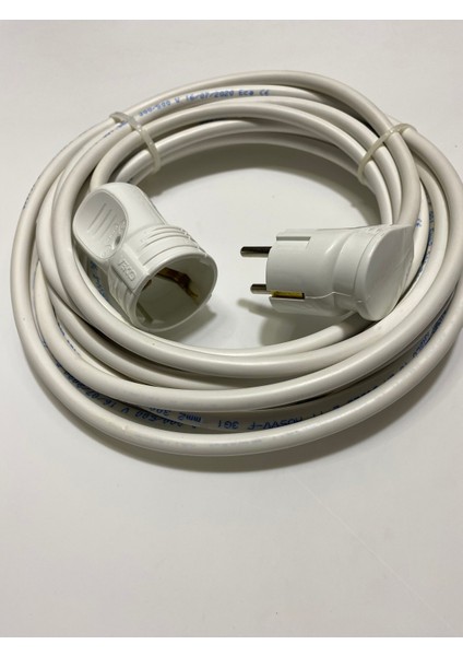 Tekli 3x1.5mm Topraklı Uzatma Kablosu 8 M