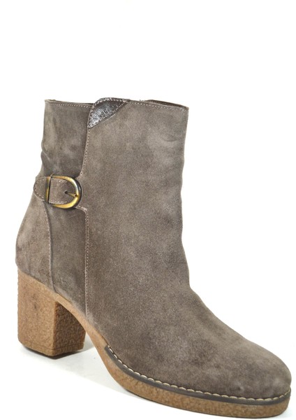 3001 Deri Nubuk Vizon Kalın Topuklu Kadın Bot fiyatları