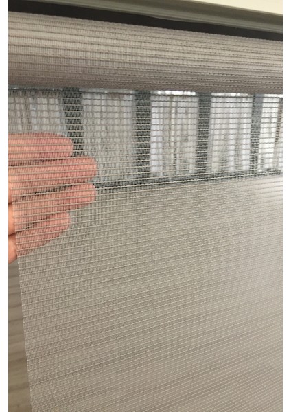 Tül Stor Perde Fitilli Çizgili Gri Renkli Modern Salon Oturma Odası fiyatları