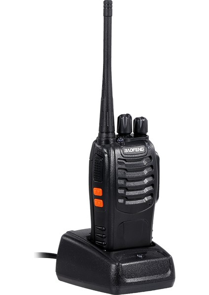 BF-88E Uhf 16 Kanal PMR 2 Adet Fm Alıcı Verici - Siyah (Yurt Dışından)