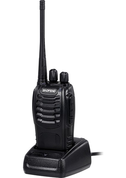 BF-88E Uhf 16 Kanal PMR 2 Adet Fm Alıcı Verici - Siyah (Yurt Dışından)