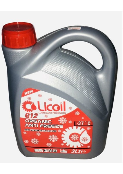 Antifriz G12 -37 C Kırmızı 3 Lt