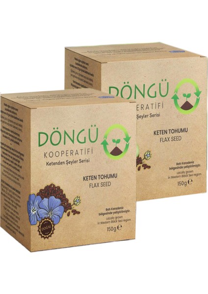 %100 Yerli Doğal 2'li Set - Keten Tohumu - Glutensiz