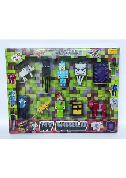 10 Lu Minecraft Figürleri Mega Boy Set Oyuncak
