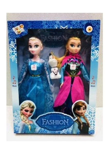 Frozen Karlar Ülkesi Elsa Anna ve Olaf Şarkı Söyleyen Oyuncak Bebek