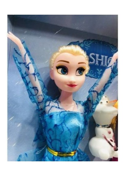 Frozen Karlar Ülkesi Elsa Anna ve Olaf Şarkı Söyleyen Oyuncak Bebek
