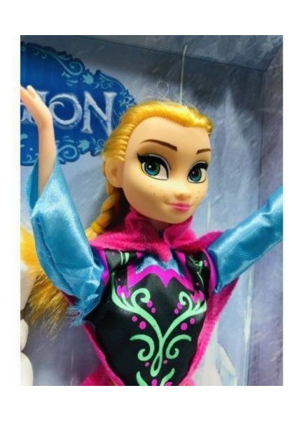 Frozen Karlar Ülkesi Elsa Anna ve Olaf Şarkı Söyleyen Oyuncak Bebek