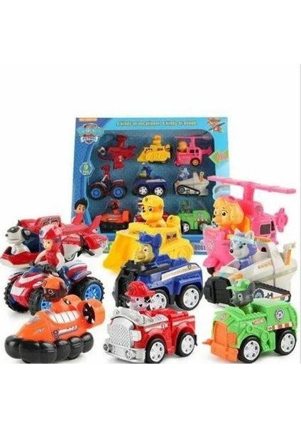 Oyuncak 9 Lu Set 9 Figür Ile Yeni Paw Patrol Figür