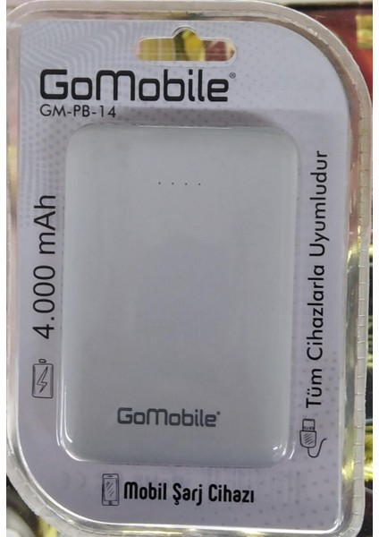 Gomobile 4000 Mah Powerbank Taşınabilir Şarj Cihazı Üniversal