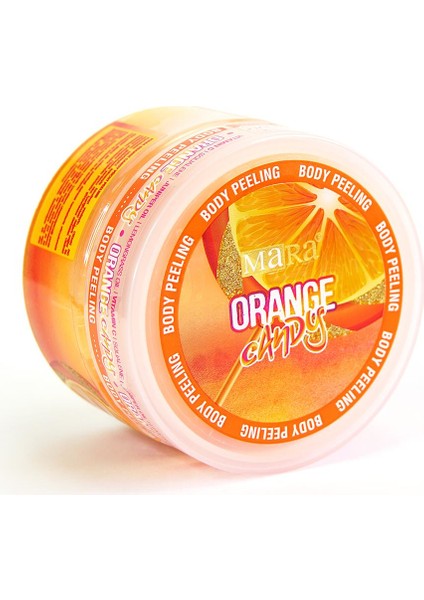 Orange Candy Değerli Yağlar Içeren Portakal Şekeri Vücut Peeling 300GR