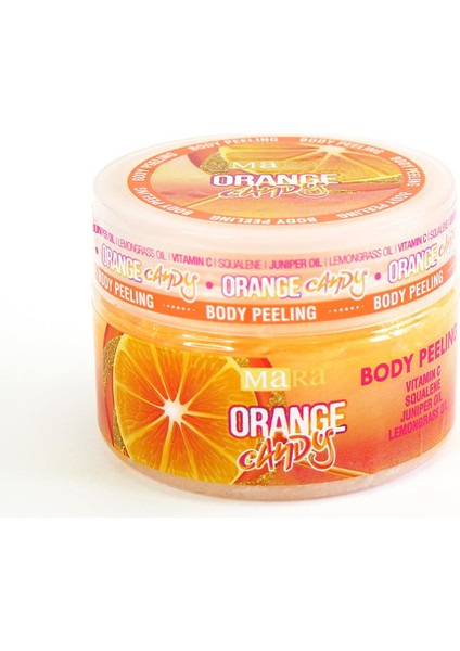 Orange Candy Değerli Yağlar Içeren Portakal Şekeri Vücut Peeling 300GR