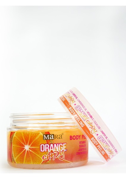 Orange Candy Değerli Yağlar Içeren Portakal Şekeri Vücut Peeling 300GR