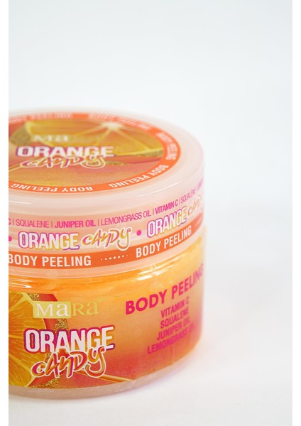 Orange Candy Değerli Yağlar Içeren Portakal Şekeri Vücut Peeling 300GR