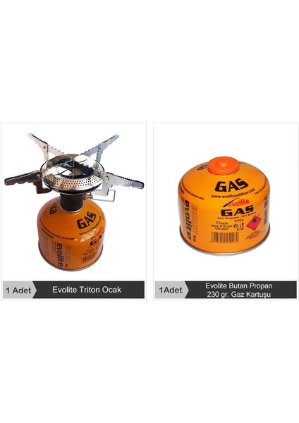 Triton Ocak & 230GR. Butan Propan Gaz
