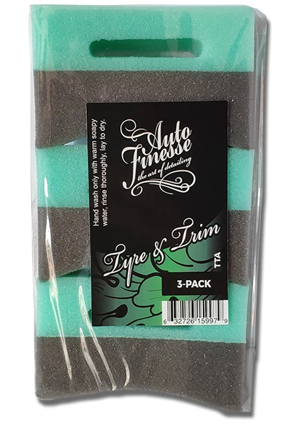 Auto Finesse Tyre & Trim Applicator - Lastik ve Plastik Yuzey Pedi 3lü Set