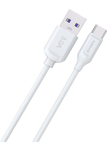 A Ucu: USB = B Ucu: Type-C Hızlı Şarj Desteği ile Şarj ve Data Kablosu