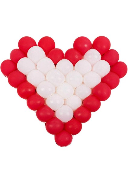 Balon Standı Kalpli Fon Süsü