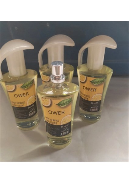Cam Şişe 50 ml 80 Derece Limon Kolonyası 4'lü (4X50 Ml)