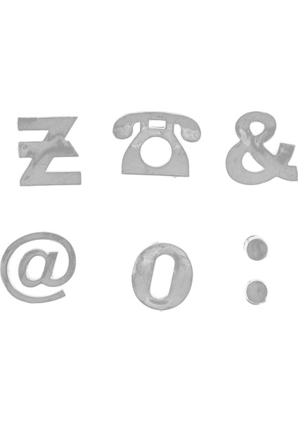 200 Parça Krom Araba Amblemi Etiket Alfabe Harf Numarası Sembol Çıkartması (Yurt Dışından) modelleri