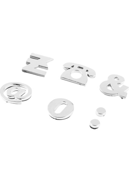 200 Parça Krom Araba Amblemi Etiket Alfabe Harf Numarası Sembol Çıkartması (Yurt Dışından) fırsatları