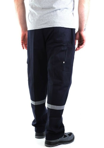 Lacivert 16/12 Gabardin Komando Cepli Pamuklu Reflektörlü Yazlık Iş Pantolonu fiyatları