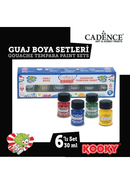 Kooky Guaj Boya 30ML 6 Lı Set