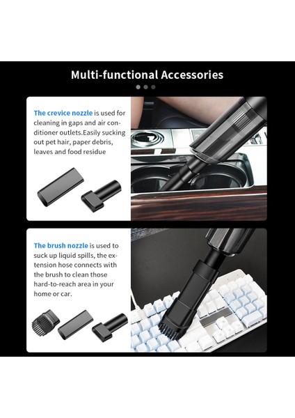 Taşınabilir Araba Elektrikli Süpürge 6000PA Kablolu (Yurt Dışından) modelleri