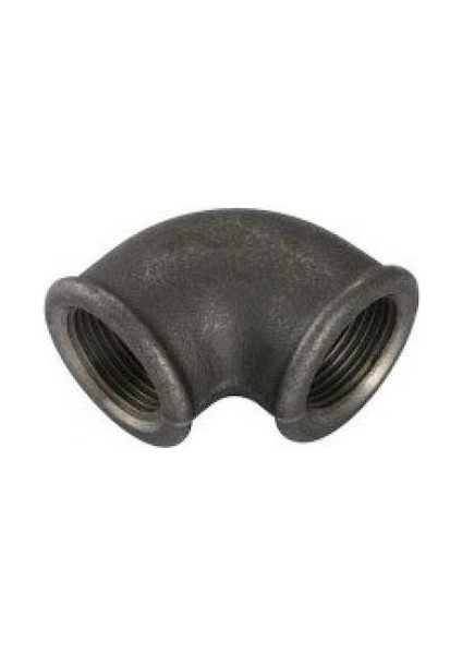 1/1/2 Dirsek Siyah Fittings
