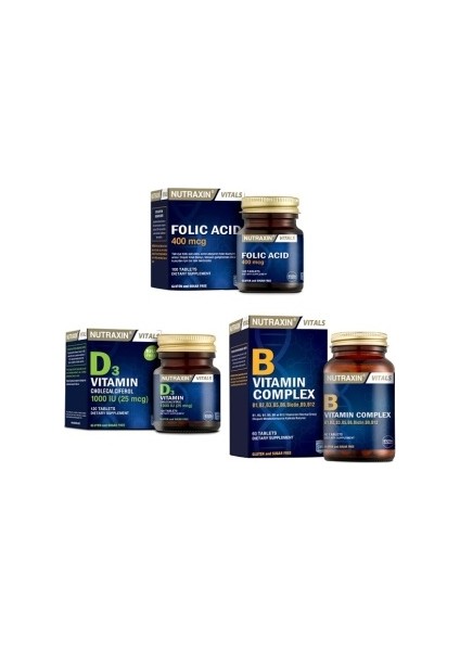 400 Mcg Folik Asit + D3 1000IU + B Vitamin Complex