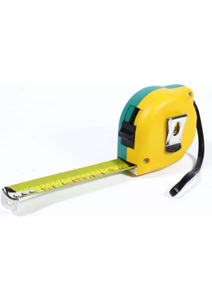 12296 Şerit Metre Sarı Yeşil Stoplu 5 M x 25 mm