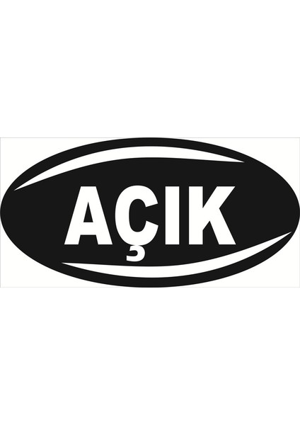 Yangın Siyah Beyaz Takımınızın Renklerinde Kısım Açık Yazılı 15X30 cm B-28