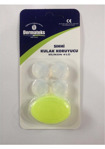 Silikon 4 Lü Kulak Tıkacı Dermateks