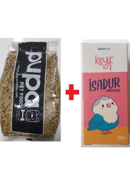 Kanarya Yemi 1 kg Karışık Taneli + Keyf Isadur 50 cc (Kuşlarda Ishal Durdurma Özelliğine Sahiptir.)