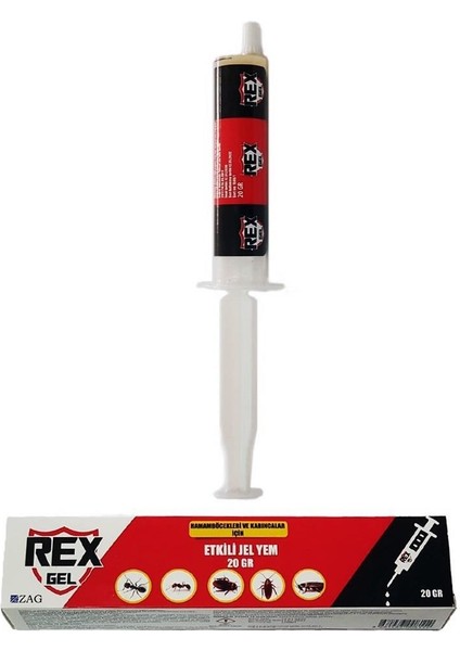 Rexgel 20 gr Şırıngalı Hamam Böceği Karınca Için Uzun Süre Etkili Jel - Böcek Kovucu