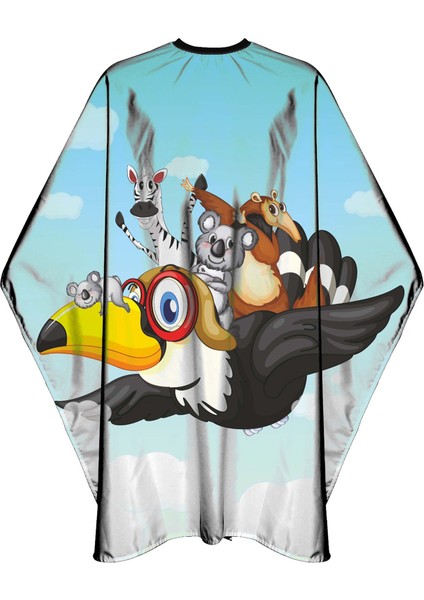 Penuar Çocuk Kuaför Berber Traş Saç Kesim Önlüğü Örtüsü C03