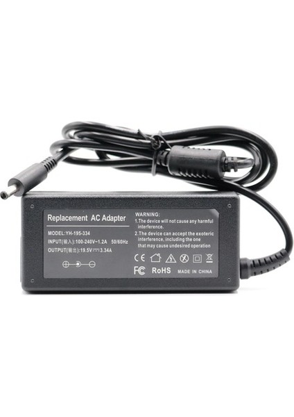 Dell Ultrabook Notebook Şarj Cihazı Adaptör - 19.5 Volt 3.34A (2.31A ) Uç Yapısı : 4.5mm x 3.0mm 65W modelleri