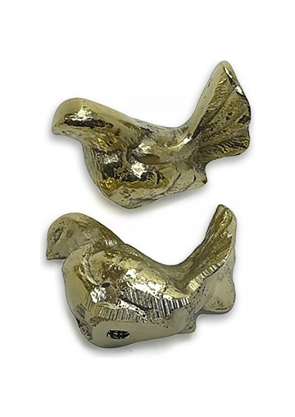 Epoksi Tepsi Kulbu Başlığı Kuş Gold Model Bir Çift