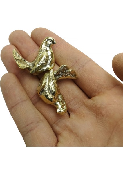 Epoksi Tepsi Kulbu Başlığı Kuş Gold Model Bir Çift