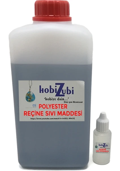 Polyester Reçine Sıvı Maddesi - 1 Litre