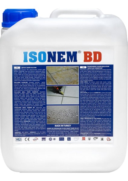 Isonem Bd Şeffaf Zemin Yalıtımı 5 kg