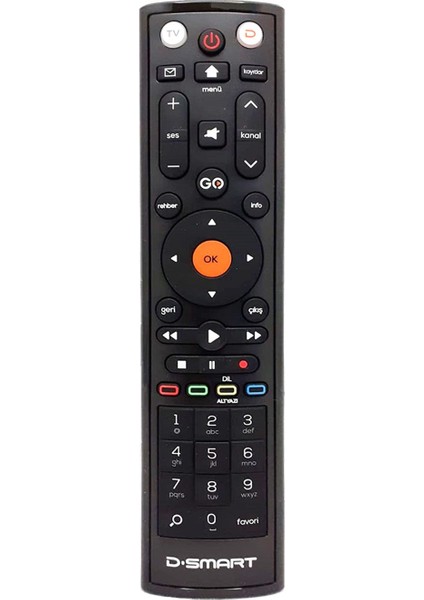 Uydu D-Smart Hd Go Yeni Kumanda