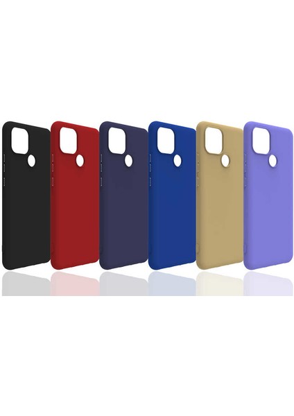Realme C25 Kılıf Kamera Korumalı Esnek Renkli Silikon Kapak (Biye) modelleri