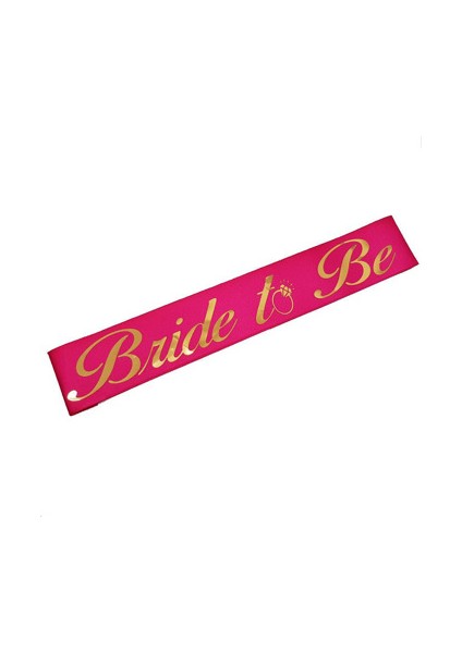 Bride To Be Kuşak Fuşya Gold 150 cm